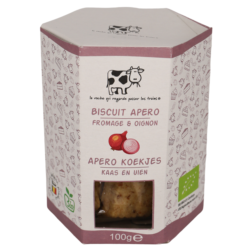 LV Biscuits apéro Fromage & Oignon 100g bio