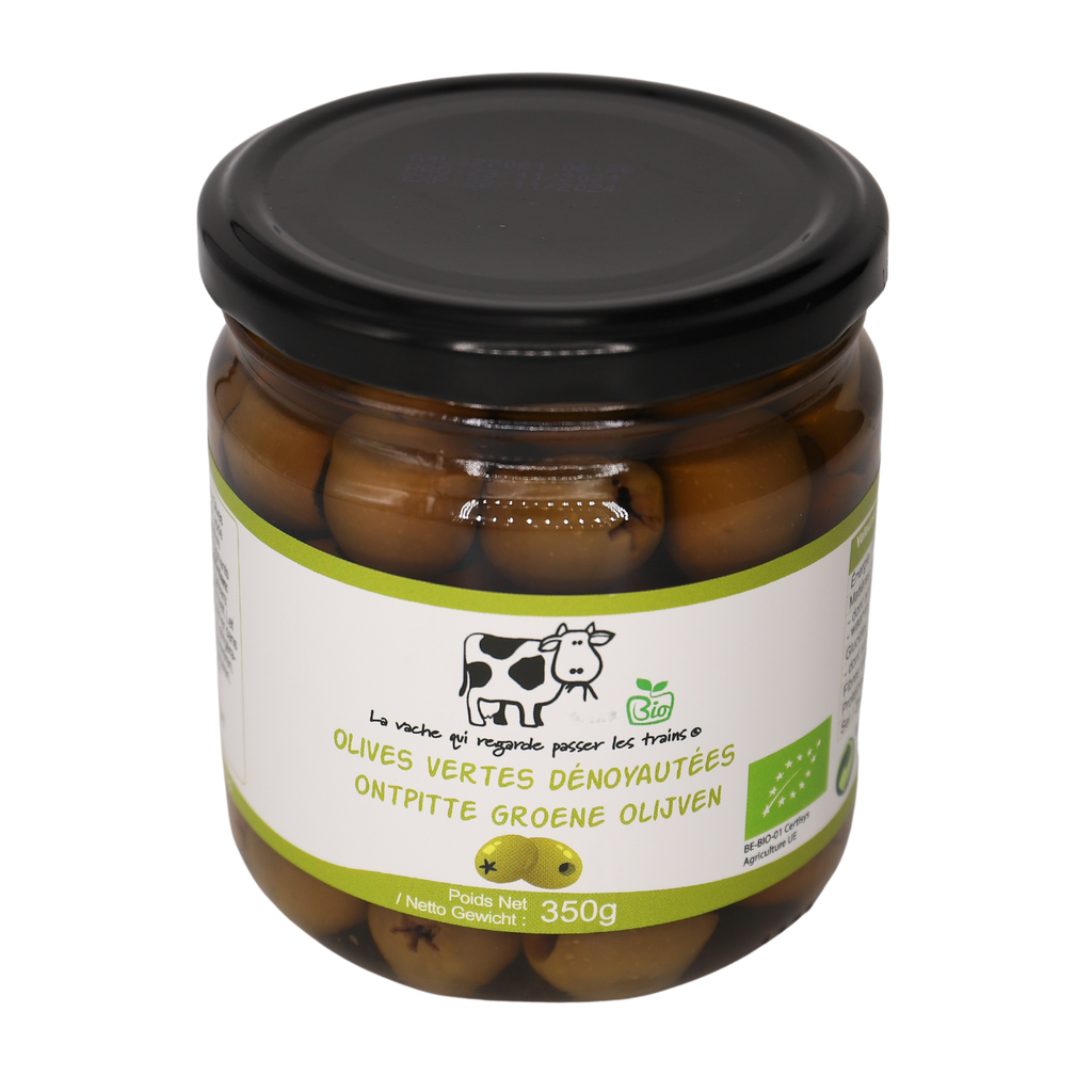 LV Olives Vertes dénoyautées BE 350g bio
