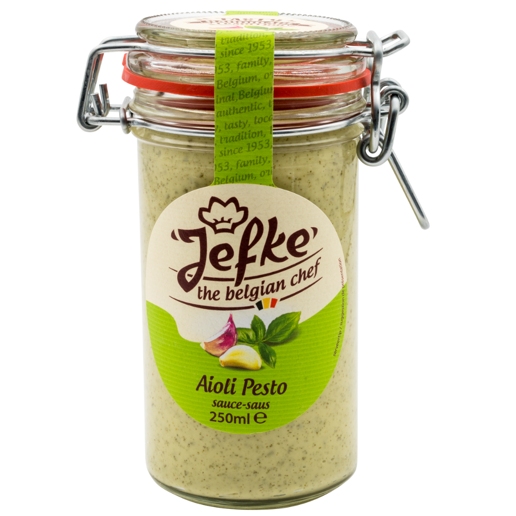 JF SAUCE AIOLI PESTO 250M WECK
