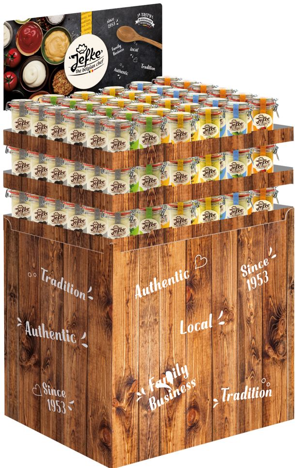 JF DISPLAY SAUCES Promo Karton