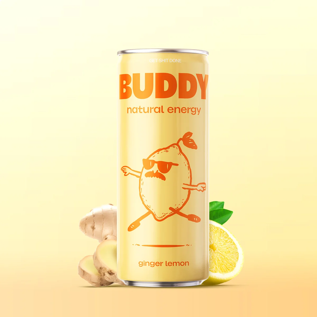 BUDDY bio functional & energy drink citron & gingembre - 250ml