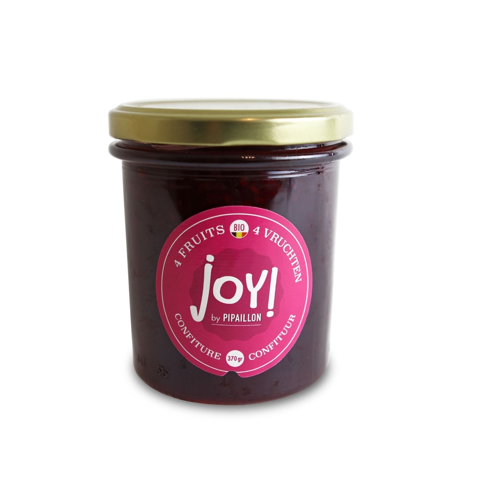 JOY! Biologische Vierfruitconfituur 370g