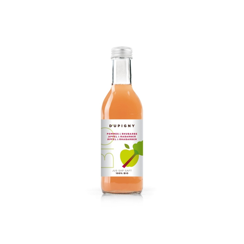 Jus de pomme-rhubarbe bio d'UPIGNY 250ml