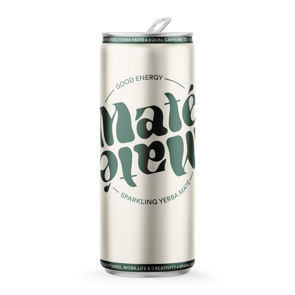 MATE MATE thé glacé bio pétillant au yerba maté canette 250ml