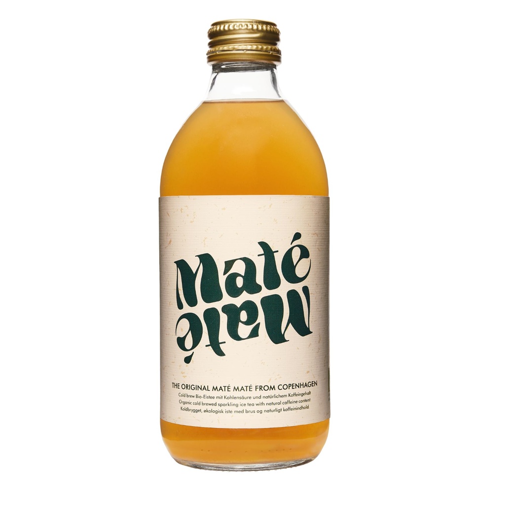 MATE MATE thé glacé bio pétillant au yerba maté verre 330ml