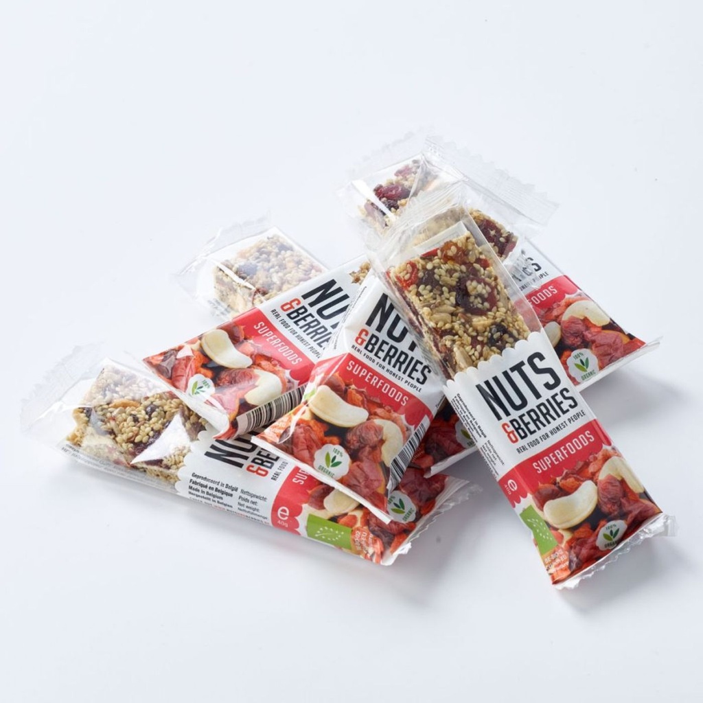 NUTS & BERRIES energy bar Superfood bio 40g