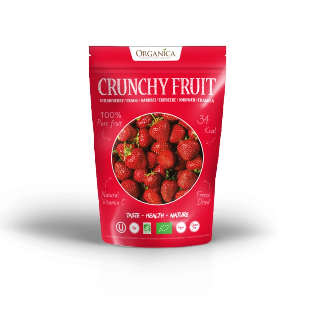 ORGANICA crunchy fruit fraise 12g