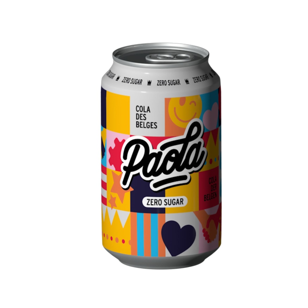 PAOLA cola ZERO canette 330ml - le cola des Belges 
