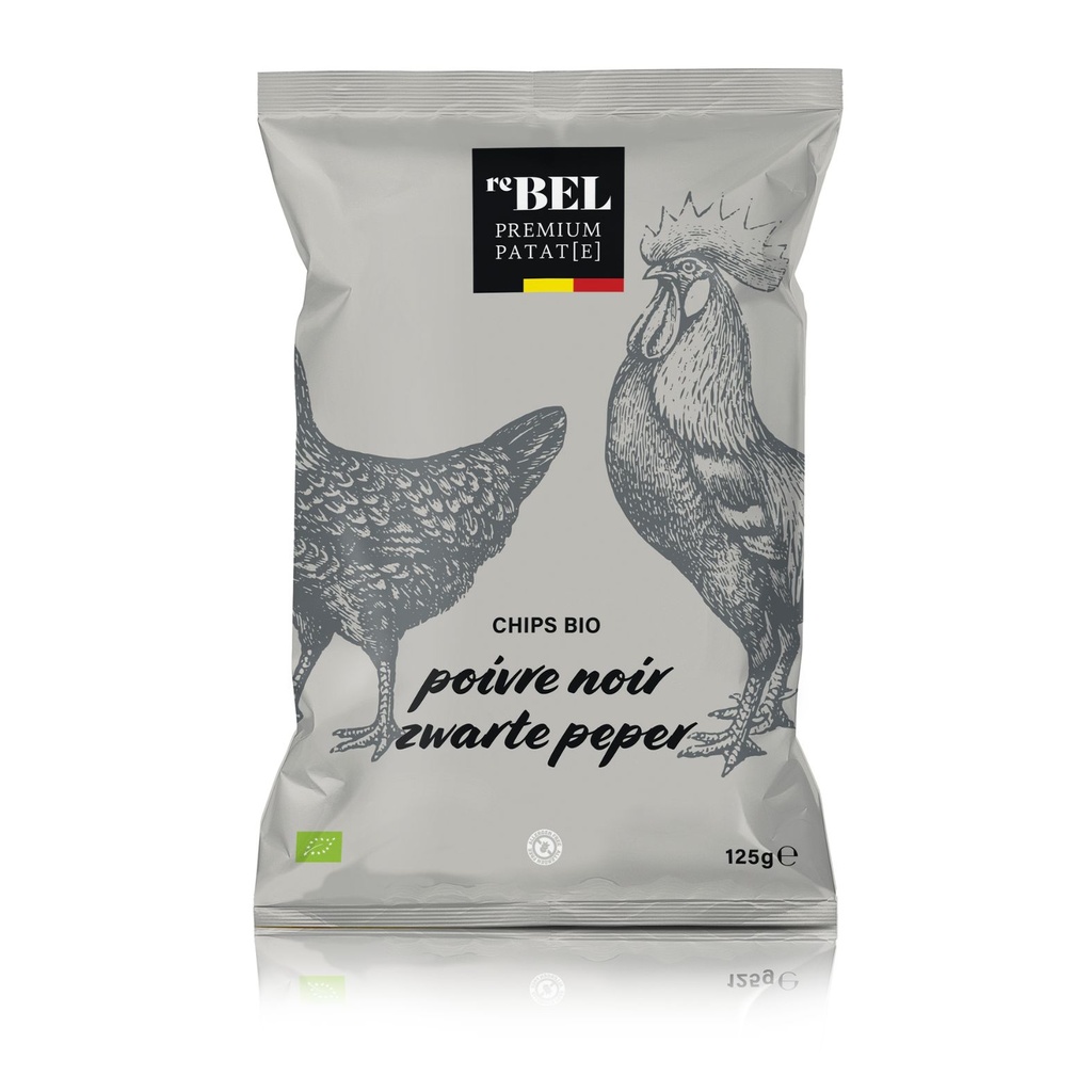 ReBEL chips premium & bio - poivre noir 125g