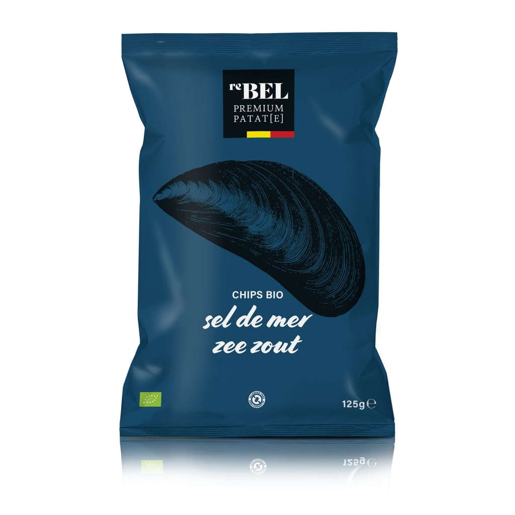 ReBEL chips premium & bio - sel de mer 125g