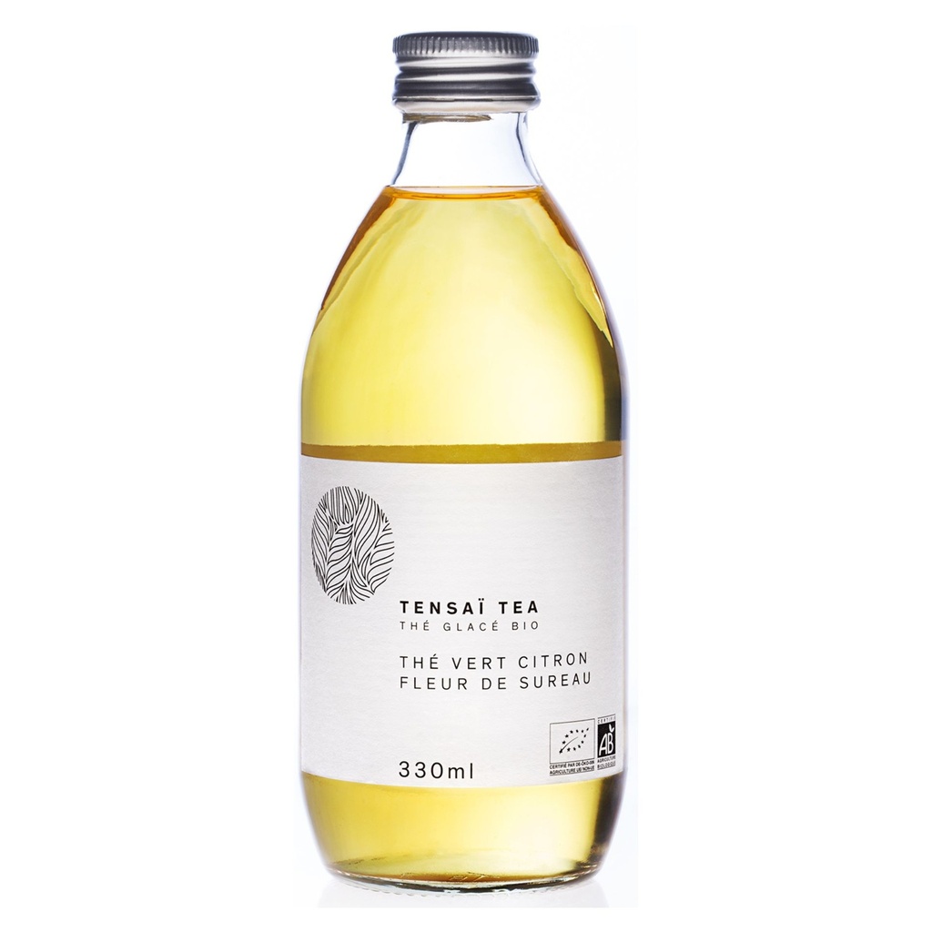 TENSAÏ TEA  thé vert bio au citron et à la fleur de sureau 330ml