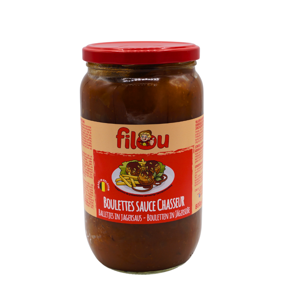 FIL BOULETTES SAUCE CHASSEUR 800G BOCAL 