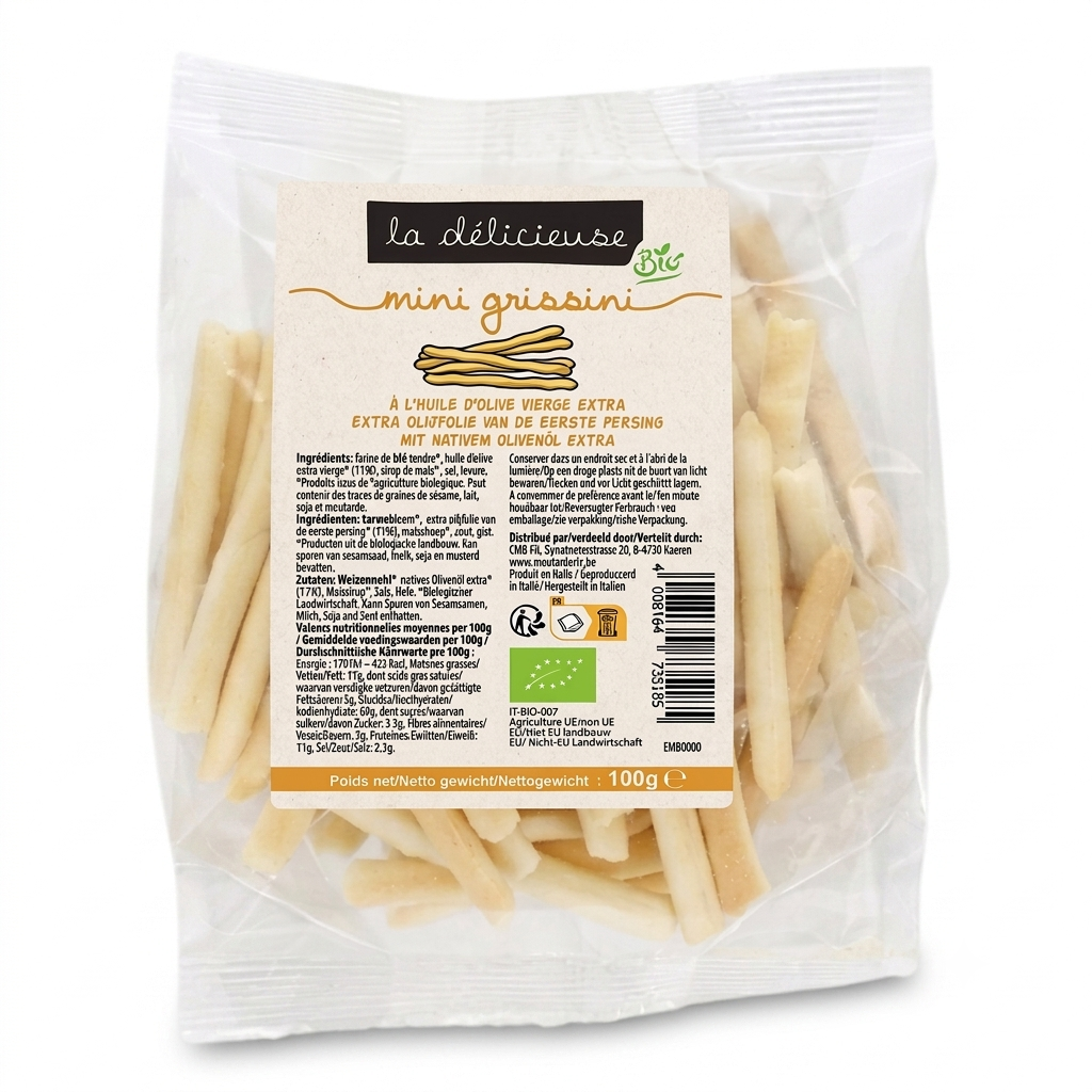LD Mini grissini à l'huile d'olive  100g bio