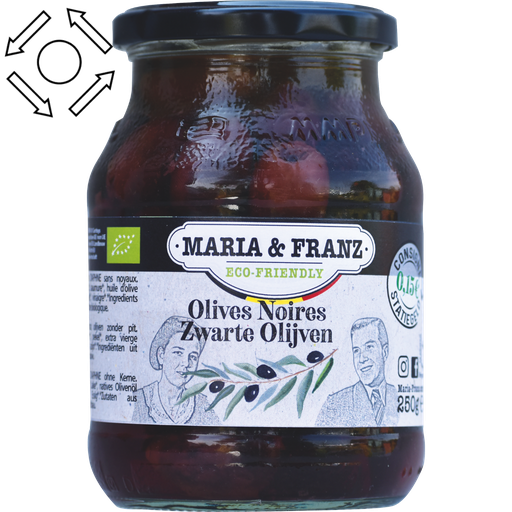 MF Schwarze Oliven 500g